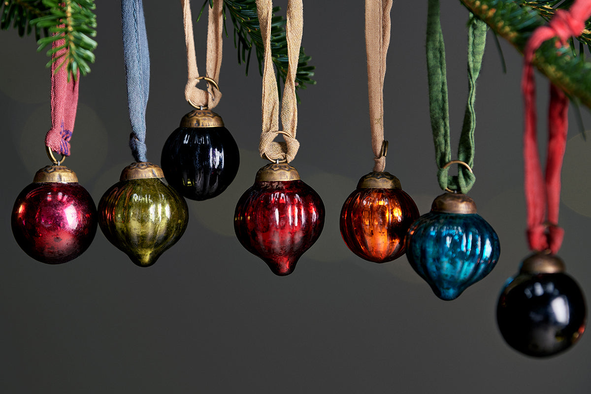 Dew Drop Baubles - Mixed Antique - (Set of 12)