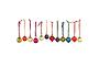 Dew Drop Baubles - Mixed Antique - (Set of 12)