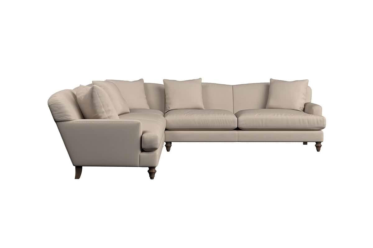 Deni Grand Corner Sofa - Recycled Cotton Lavender