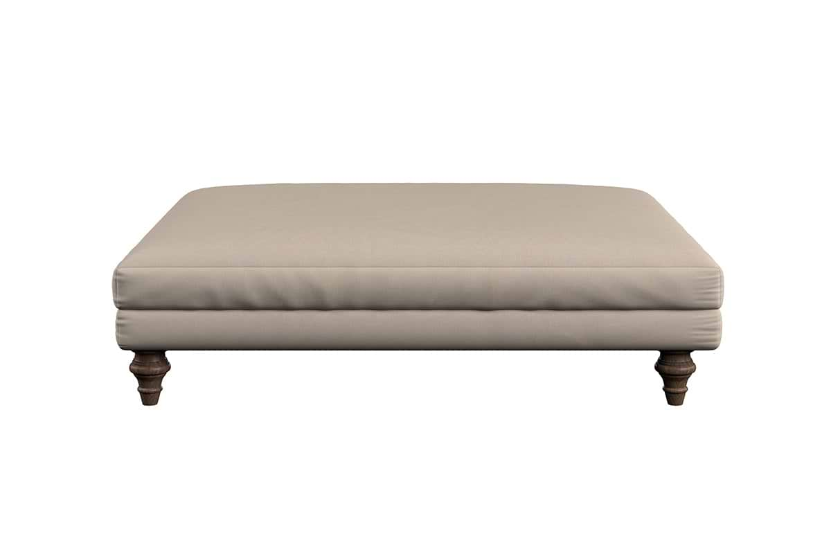 Deni Grand Footstool - Recycled Cotton Airforce