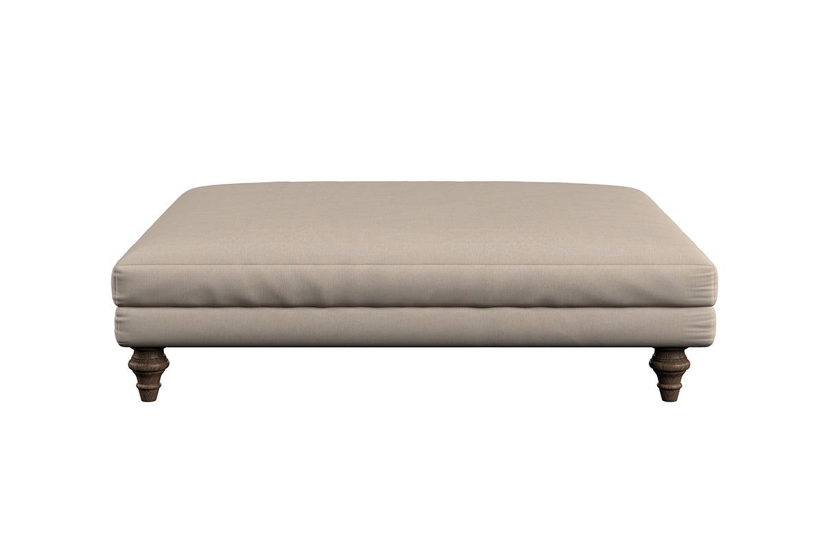 Deni Grand Footstool - Recycled Cotton Ochre