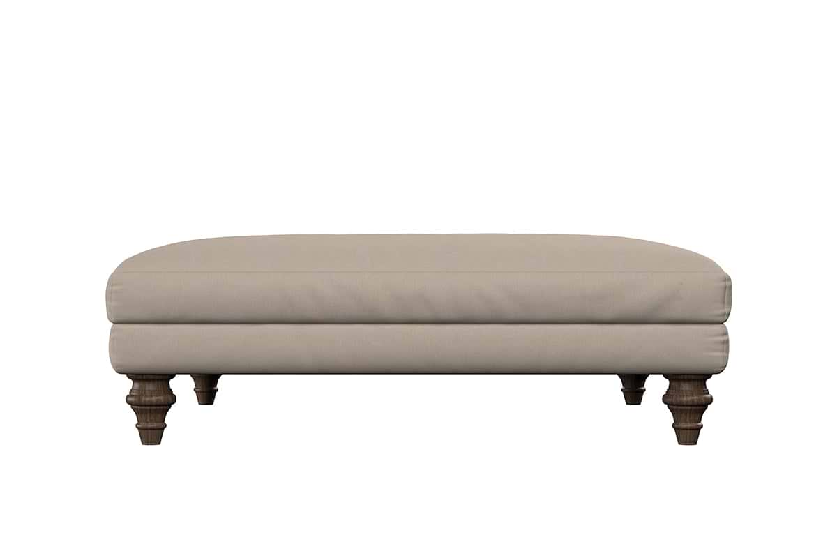 Deni Grand Footstool - Recycled Cotton Natural