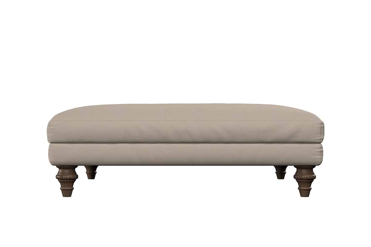 Deni Grand Footstool - Recycled Cotton Ochre