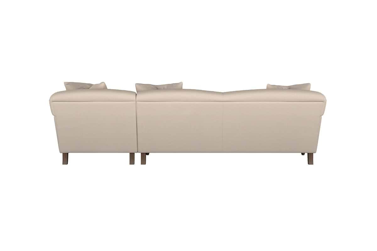 Deni Grand Right Hand Chaise Sofa - Recycled Cotton Fatigue