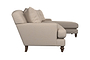 Deni Grand Right Hand Chaise Sofa - Recycled Cotton Airforce