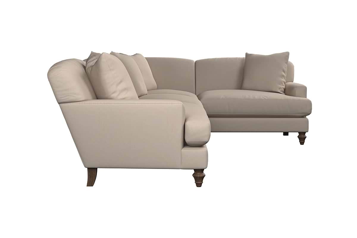 Deni Grand Right Hand Corner Sofa - Recycled Cotton Thunder