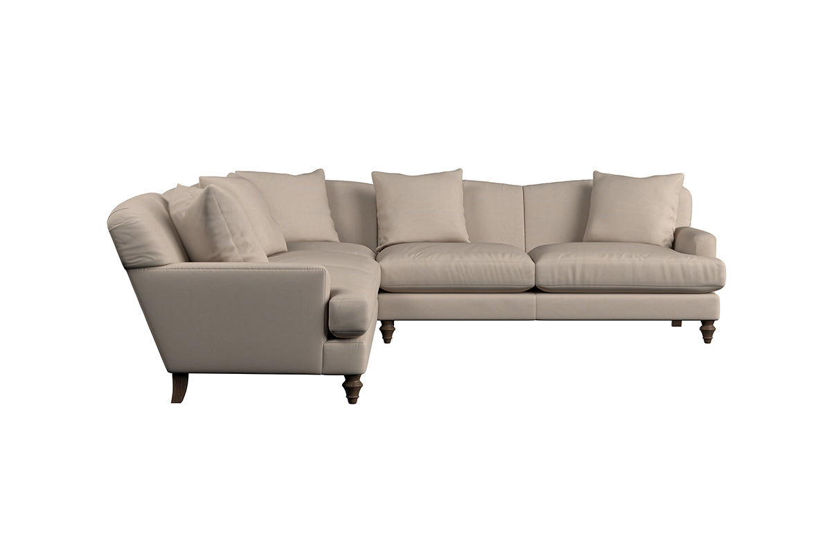 Deni Large Corner Sofa - Recycled Cotton Thunder
