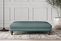 Deni Large Footstool - Recycled Cotton Airforce