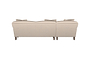 Deni Large Left Hand Chaise Sofa - Recycled Cotton Stone