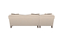 Deni Large Left Hand Chaise Sofa - Recycled Cotton Thunder