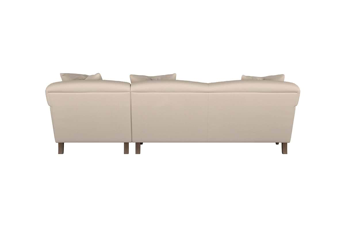 Deni Large Right Hand Chaise Sofa - Recycled Cotton Airforce