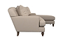 Deni Large Right Hand Chaise Sofa - Recycled Cotton Seaspray