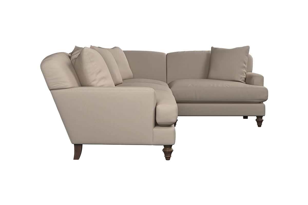 Deni Large Right Hand Corner Sofa - Recycled Cotton Mocha