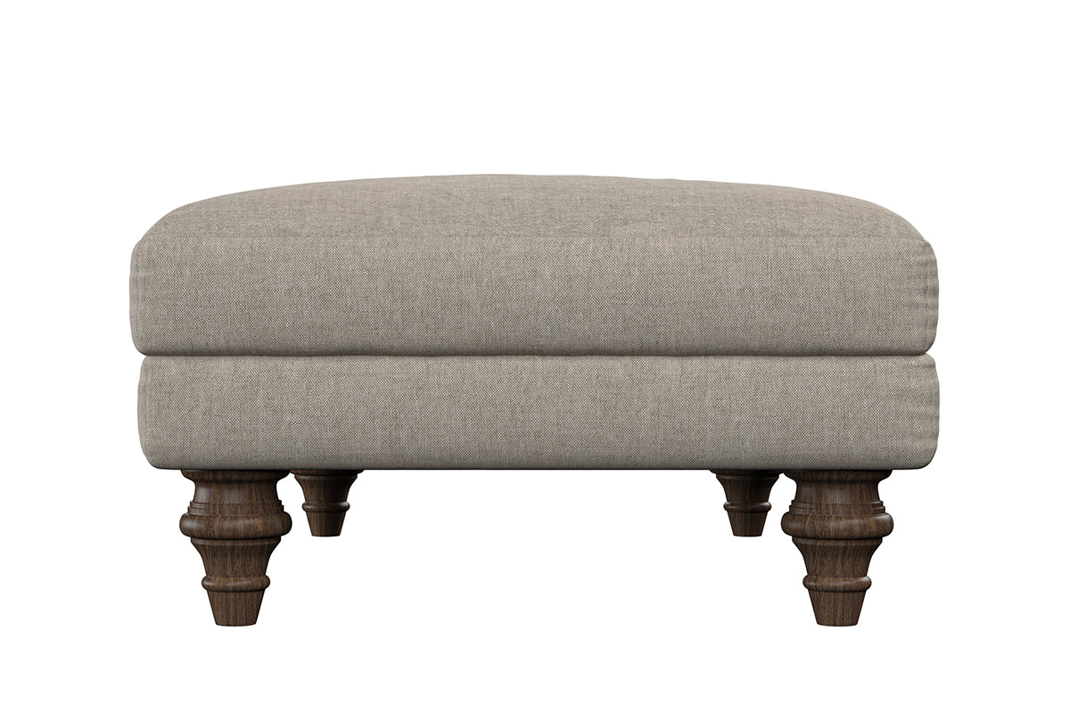 Deni Medium Footstool - Recycled Cotton Fatigue