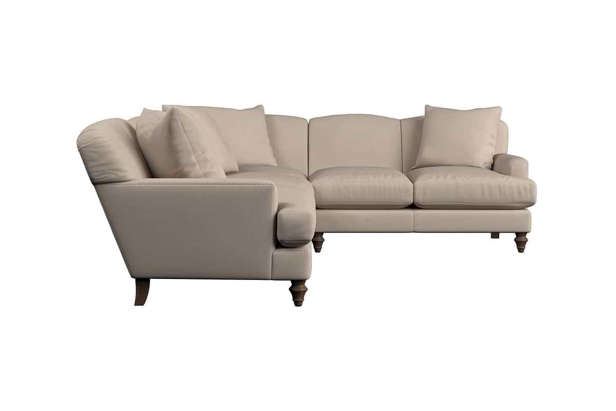 Deni Super Grand Right Hand Corner Sofa - Recycled Cotton Ochre