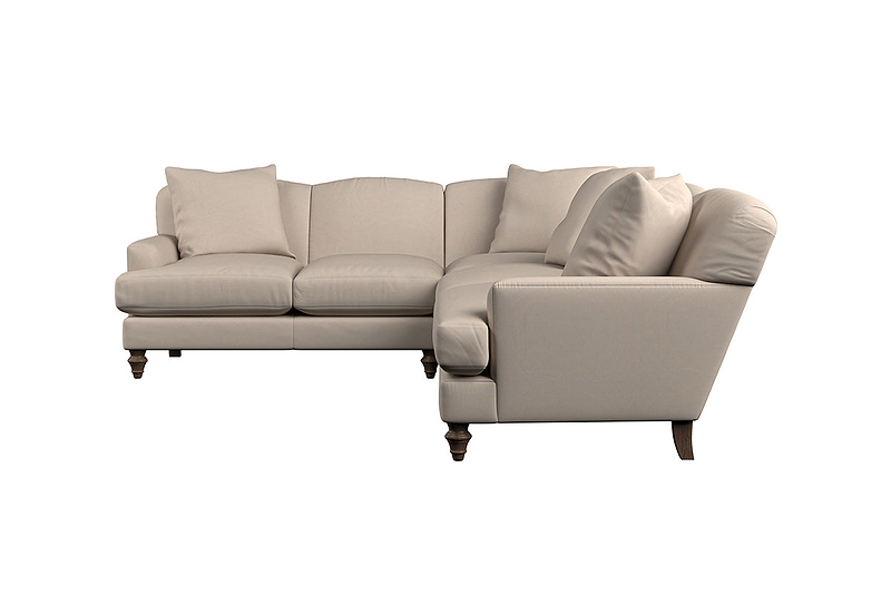 Deni Super Grand Left Hand Corner Sofa - Recycled Cotton Lavender
