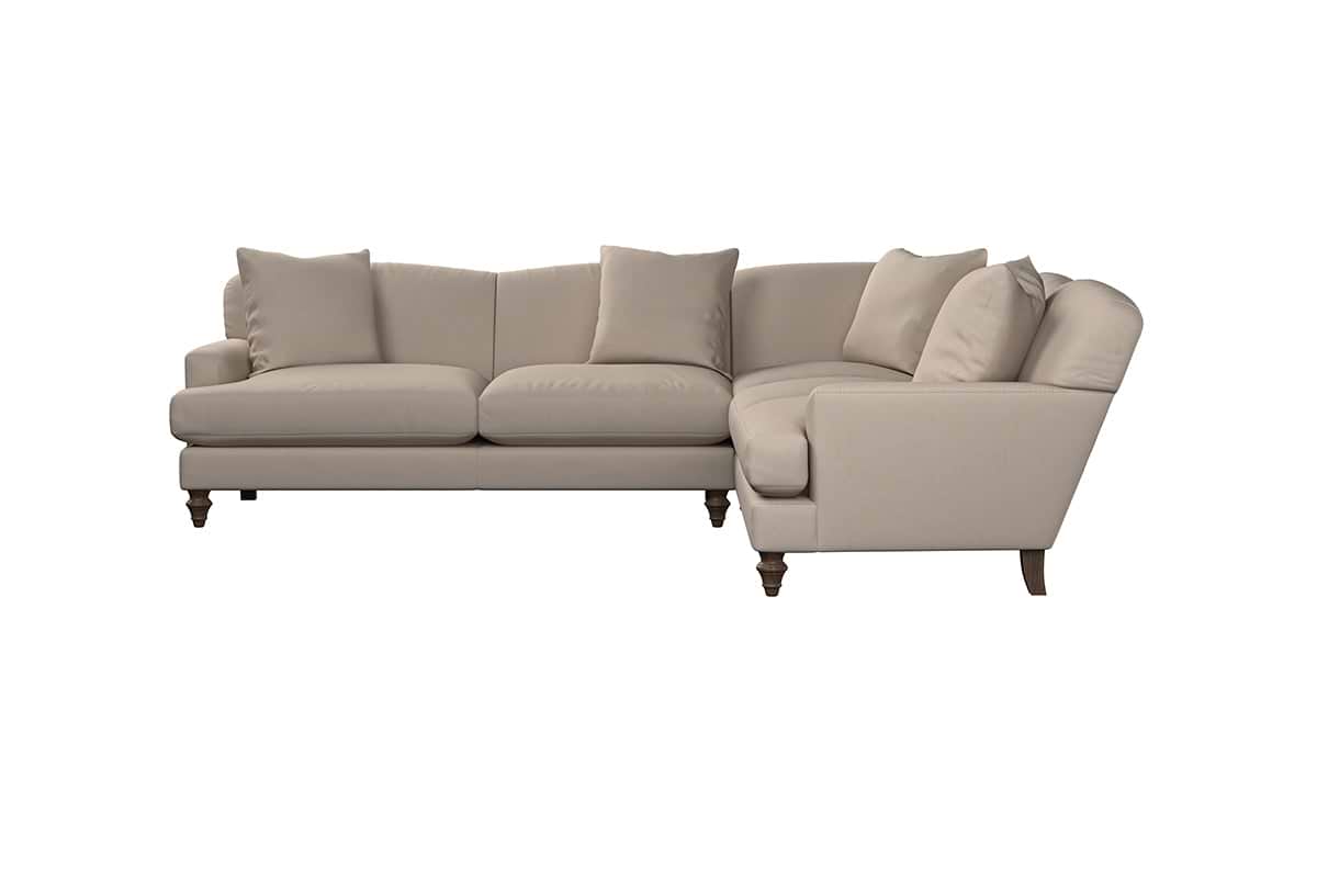 Deni Super Grand Right Hand Corner Sofa - Recycled Cotton Horizon