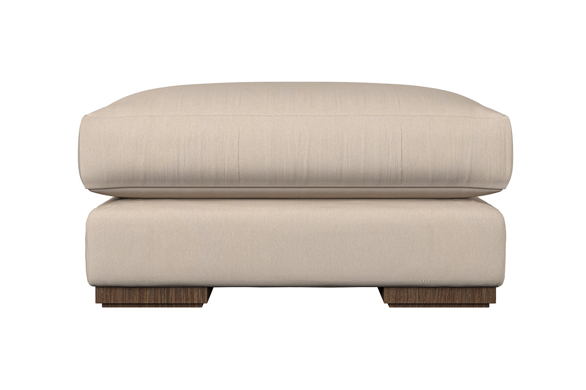 Guddu Grand Footstool - Recycled Cotton Airforce
