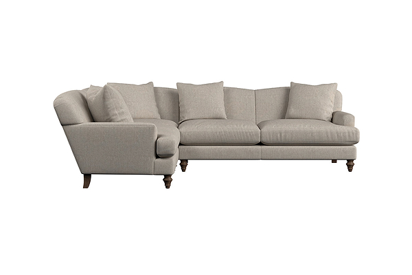 Deni Large Left Hand Corner Sofa - Brera Linen Natural