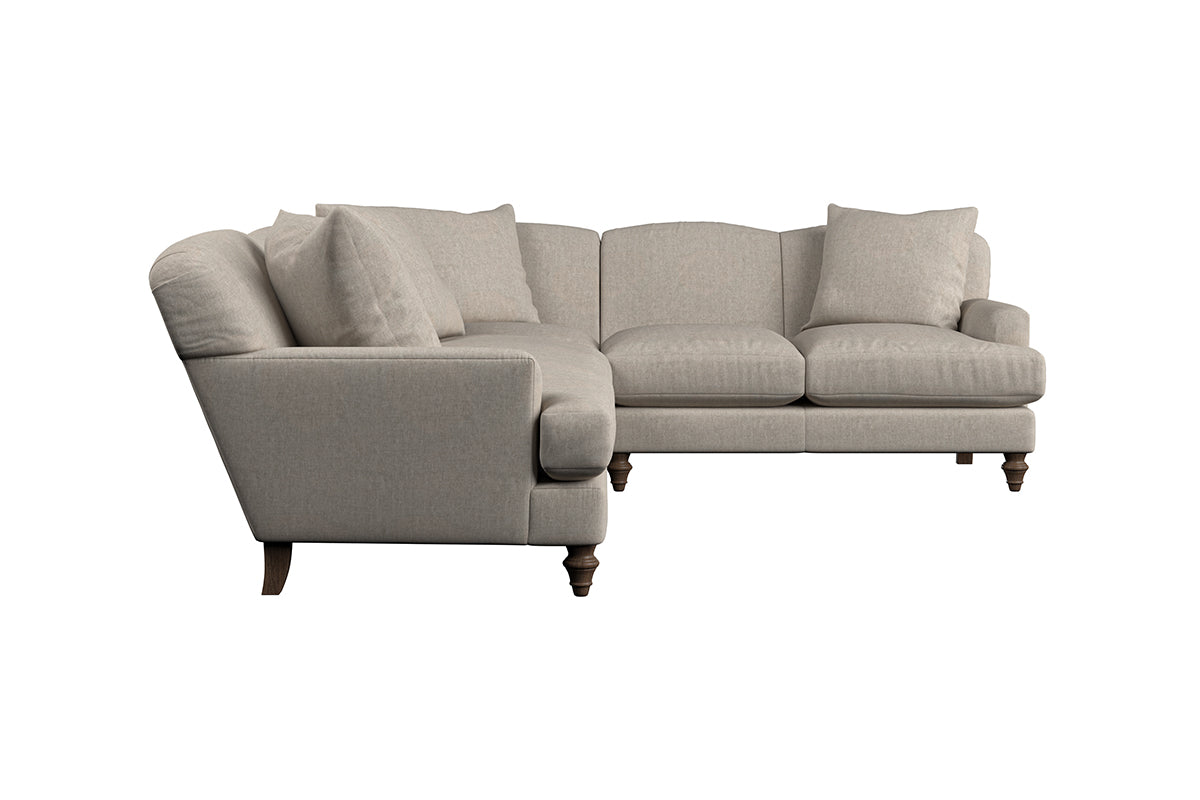 Deni Super Grand Right Hand Corner Sofa - Brera Linen Charcoal