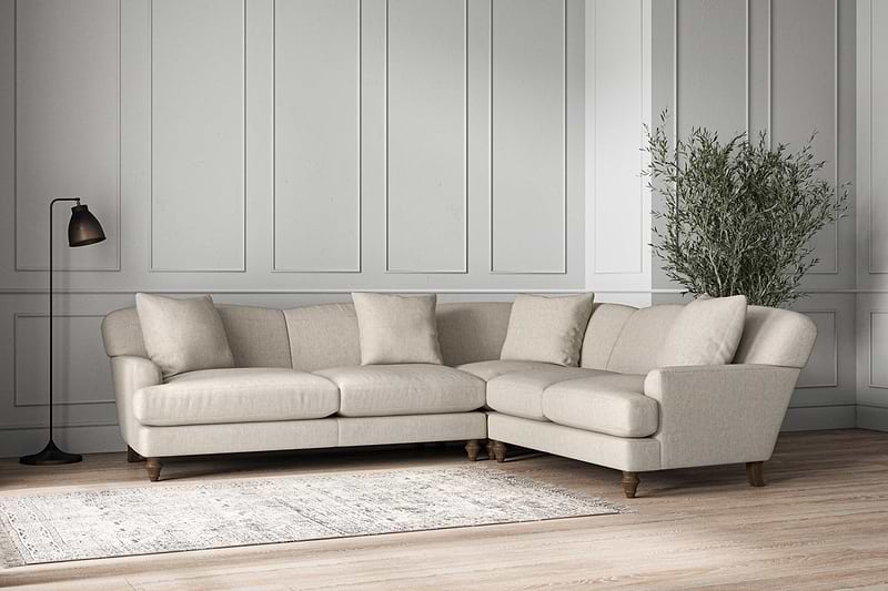 Deni Super Grand Right Hand Corner Sofa - Brera Linen Natural