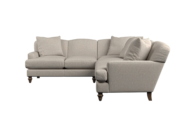 Deni Super Grand Left Hand Corner Sofa - Brera Linen Charcoal