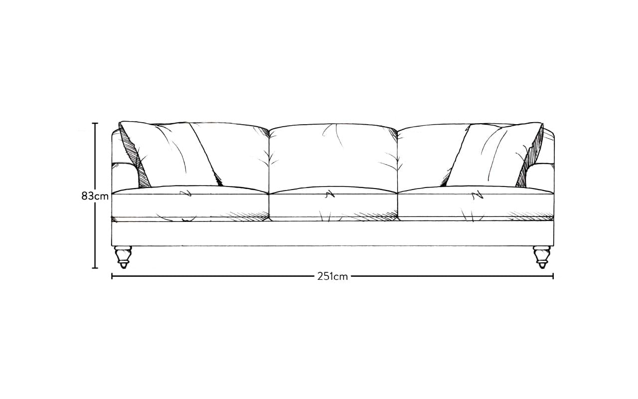 Deni Super Grand Sofa - Recycled Cotton Natural