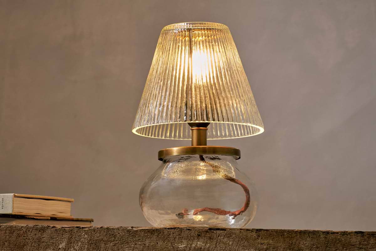 Dimalai Recycled Glass Table Lamp - Clear