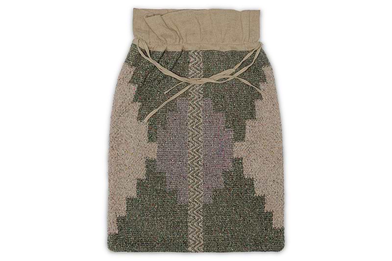 Dhanda Recycled Wool Sack - Moss & Natural