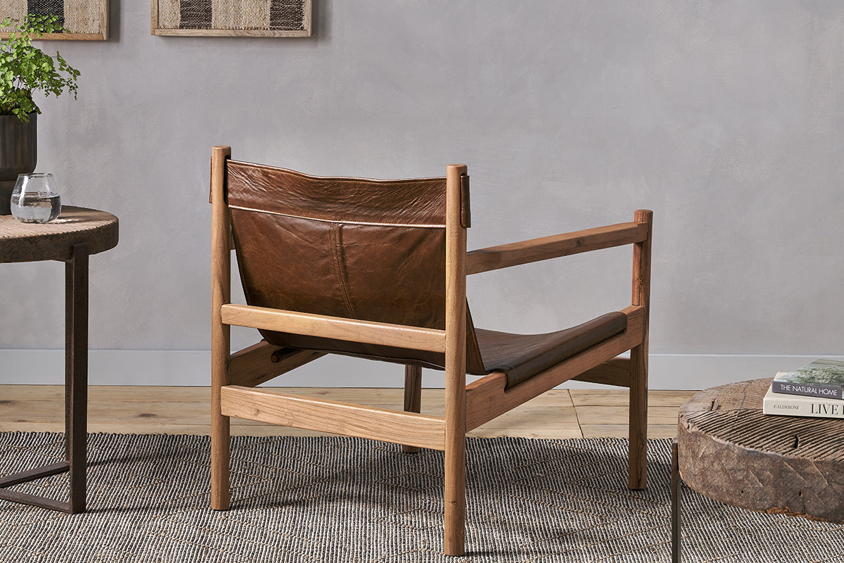 Dalibar Leather Lounger - Tan- nkuku