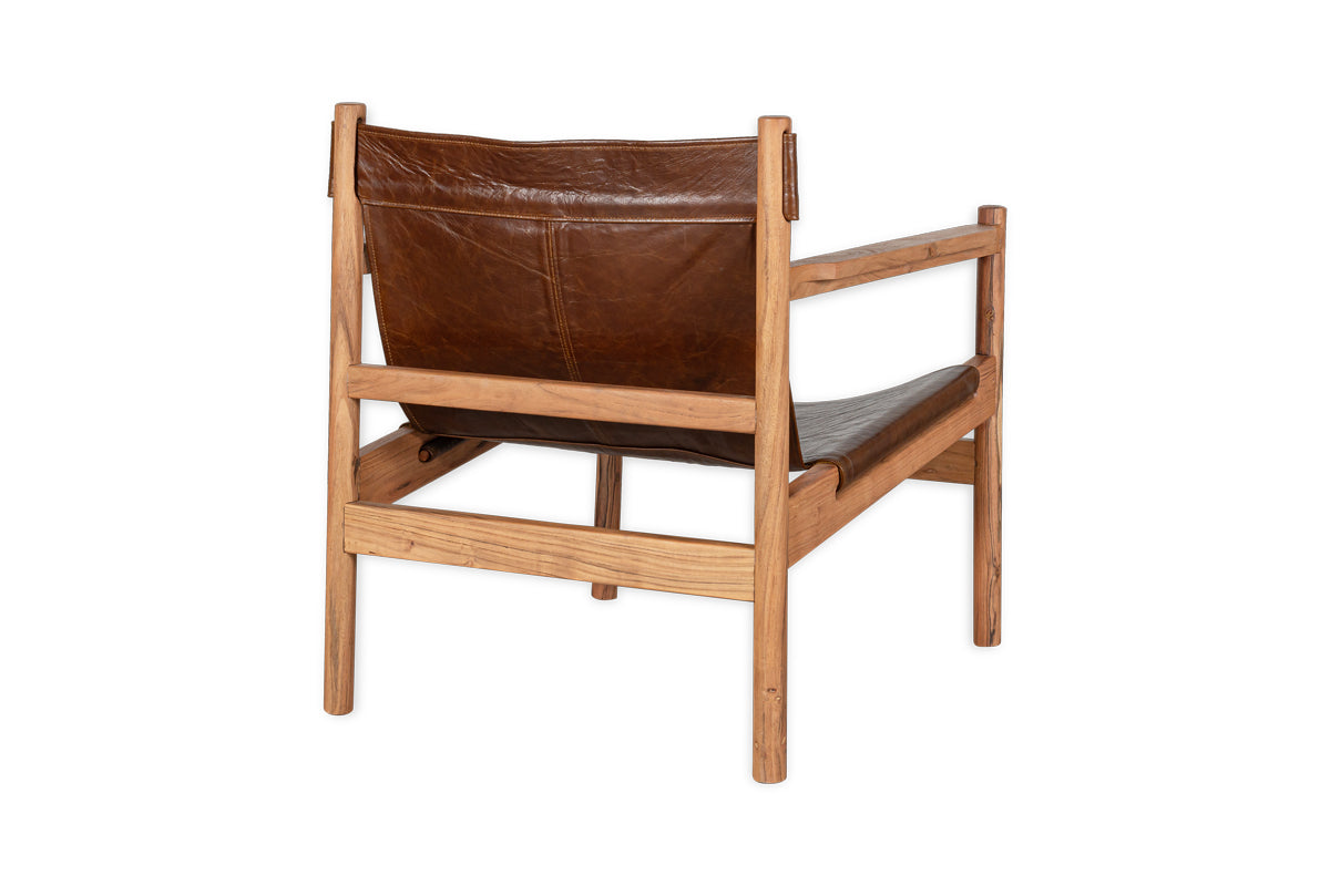 Dalibar Leather Lounger - Tan- nkuku