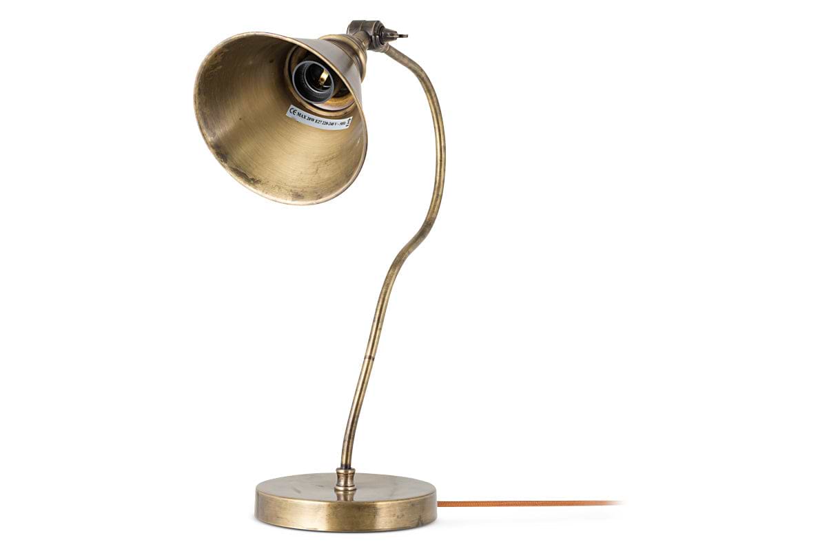 Damba Desk Lamp - Antique Brass-nkuku