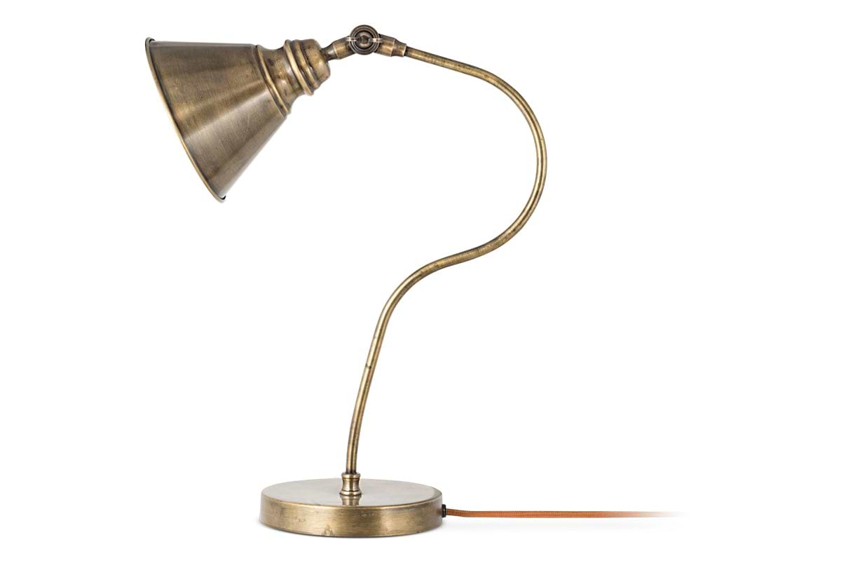 Damba Desk Lamp - Antique Brass-nkuku