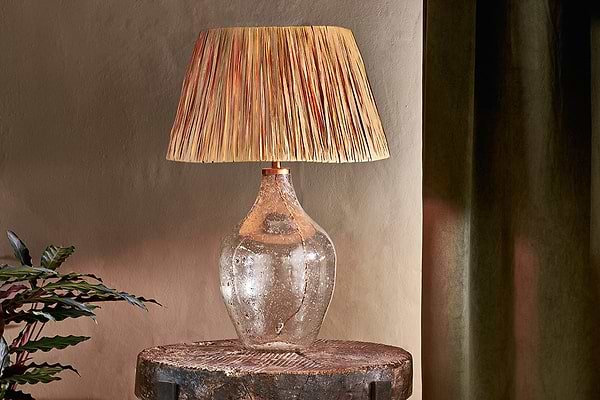 Damini Recycled Glass Table Lamp-nkuku