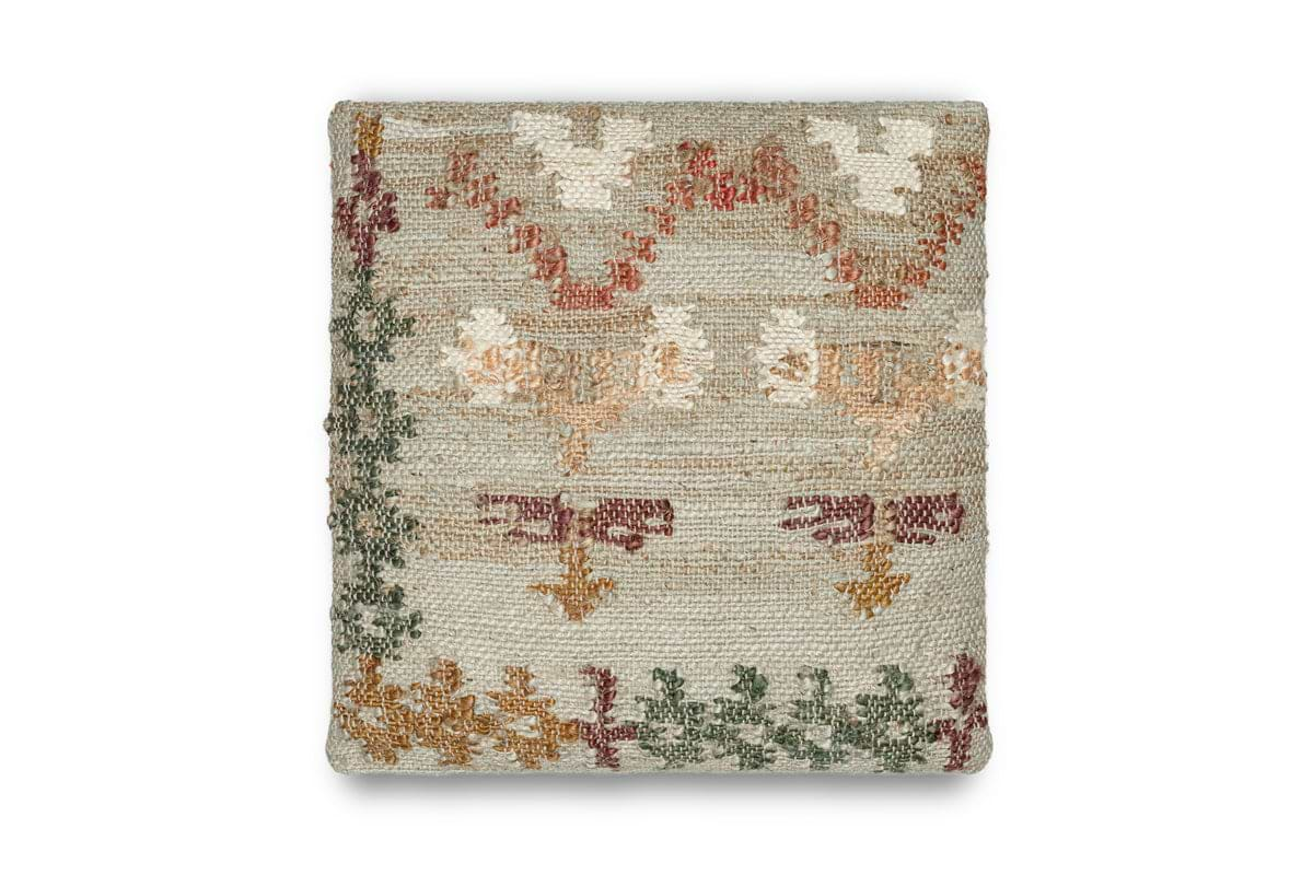 Dantri Jute & Cotton Cushion Cover - Soft Grey-nkuku