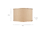 Darat Mango Wood & Jute Lampshade - Natural-nkuku