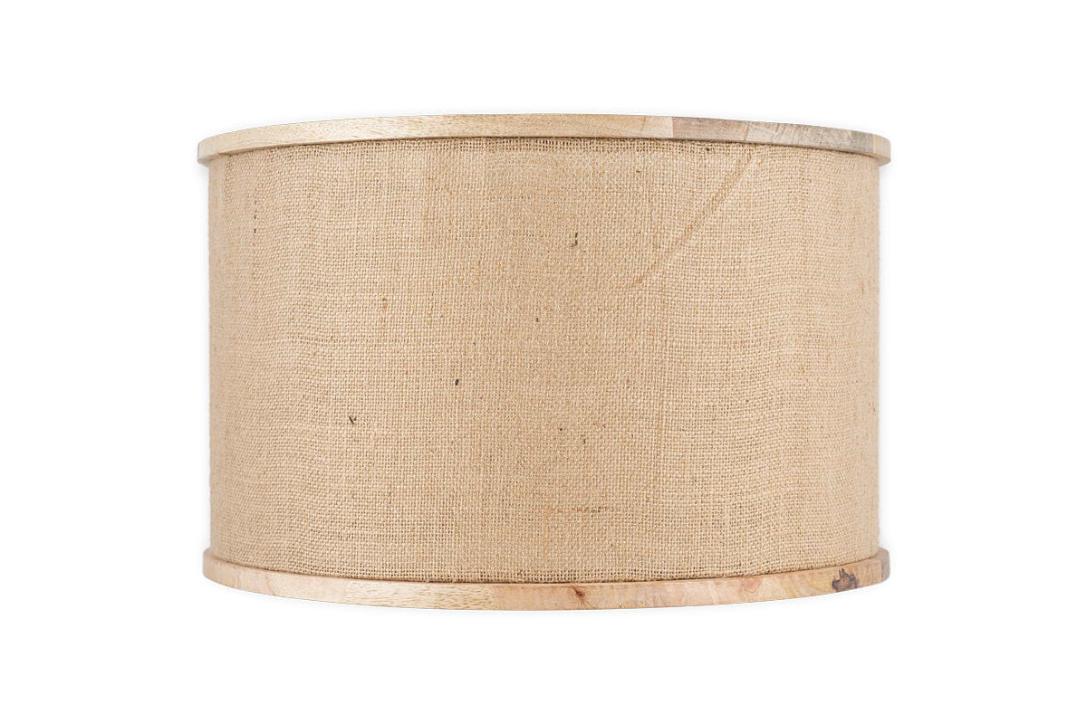 Darat Mango Wood & Jute Lampshade - Natural-nkuku