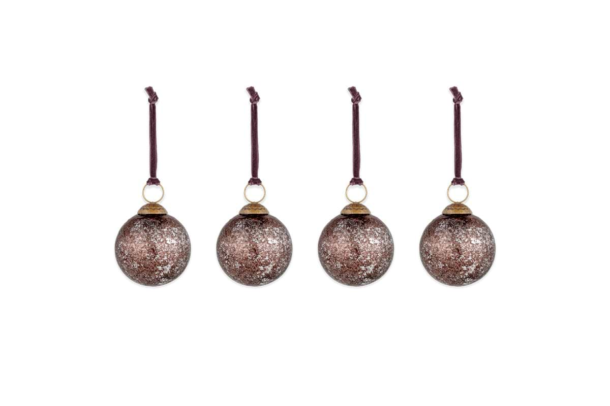 Darya Baubles - Antique Burgundy - (Set of 4)-nkuku