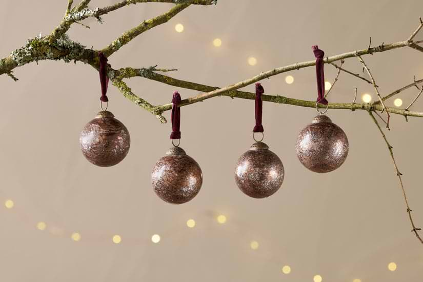 Darya Baubles - Antique Burgundy - (Set of 4)-nkuku