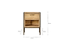 Dasai Mango Wood Bedside Table-nkuku