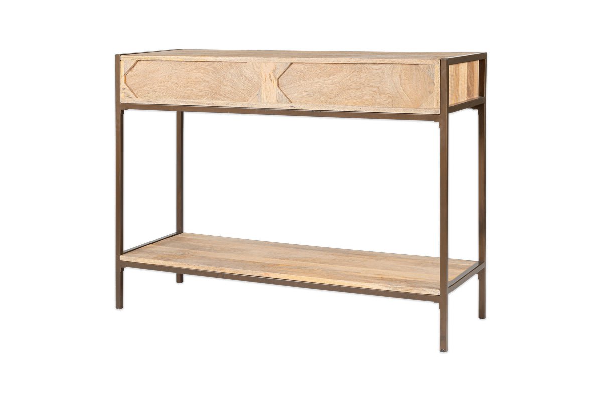 Dasai Mango Wood Console Table- nkuku