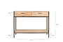 Dasai Mango Wood Console Table-nkuku