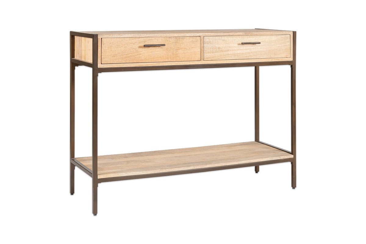 Dasai Mango Wood Console Table- nkuku