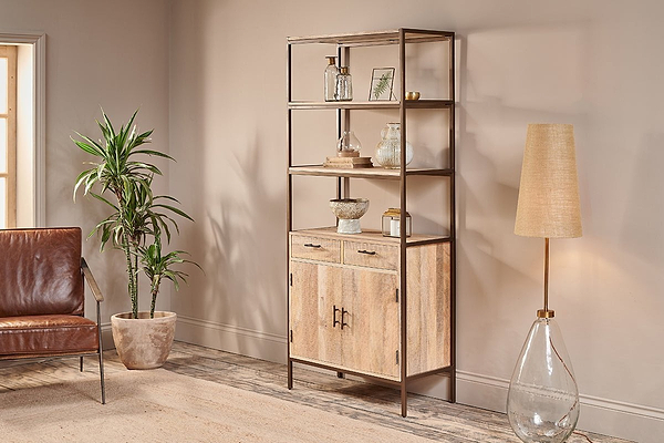 Dasai Mango Wood Storage Unit- nkuku