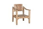 Deev Slatted Wooden Armchair - Natural-nkuku