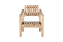 Deev Slatted Wooden Armchair - Natural-nkuku