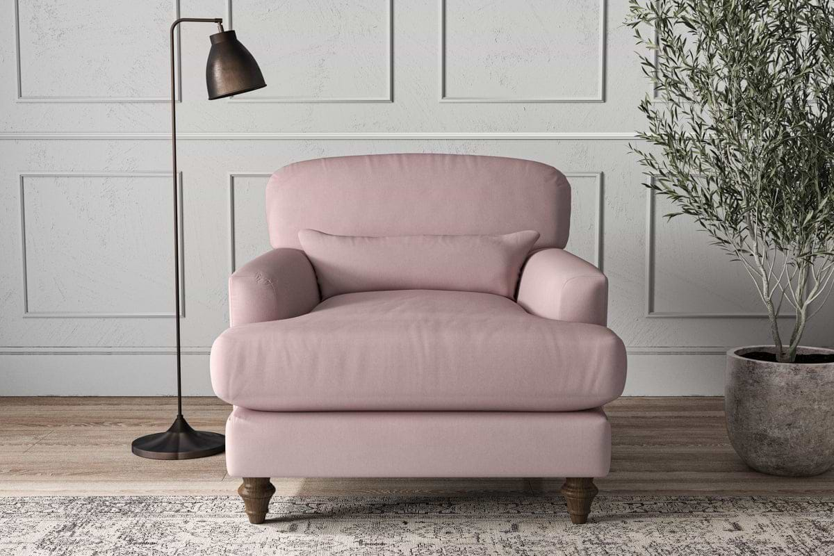 Deni Armchair - Recycled Cotton Lavender-nkuku