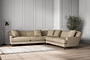 Deni Grand Corner Sofa - Brera Linen Pebble-nkuku