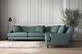 Deni Grand Corner Sofa - Recycled Cotton Airforce-nkuku