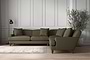 Deni Grand Corner Sofa - Recycled Cotton Fatigue-nkuku